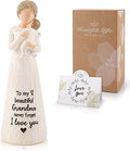 Grandma Gift - Grandma Birthday Gifts, First Time Grandma Figurines, New Grandmother Gift, Nana Birthday Gifts, Grandmother and Grandchild Sculpted Hand-Painted Figurine