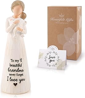 Grandma Gift - Grandma Birthday Gifts, First Time Grandma Figurines, New Grandmother Gift, Nana Birthday Gifts, Grandmother and Grandchild Sculpted Hand-Painted Figurine