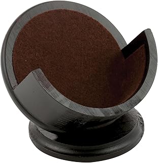 Thirstystone Pedestal Coaster Holder, Wood Material With Felt Bottom, Fits 4 Circular Coasters, Home Accessories, Dark Walnut