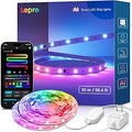 Lepro S1 AI LED Strip Lights for Bedroom - 100ft(2 Rolls of 50ft) Smart RGB Light Strips with IC and Rainbow Chasing Effects, Color Segment DIY, APP Control, No Remote, 2.4G Wi-Fi Only & Bluetooth