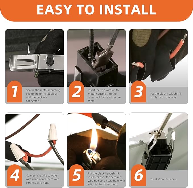 MP22YA Electric Stove Top Burner Replacement Include 2*MP15YA 6" &2*MP21YA 8" &330031 Surface Element Receptacle Kit Compatible for Whirl-pool Ken-more Cro-sley May-tag Kithcen-aid etc Stove by MIFLUS