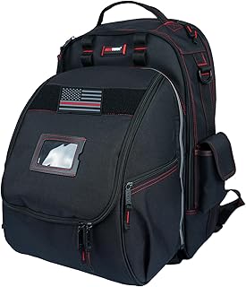 MELOTOUGH Welding Tool backpack for Tools and Helmet Extreme Gear Pack with Large Capacity Helmet Holder Luggage Storage Bag (Black)