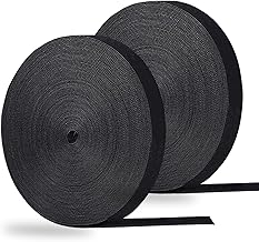 56 Yards x 1/2inch Reusable Cable Ties|Double-Sided Strips,Self-Gripping Straps|Cord Organizer Straps for Cable Management, IT Server, Home Office, Garden Plant Support, Travel(28Yd x 2Rolls)