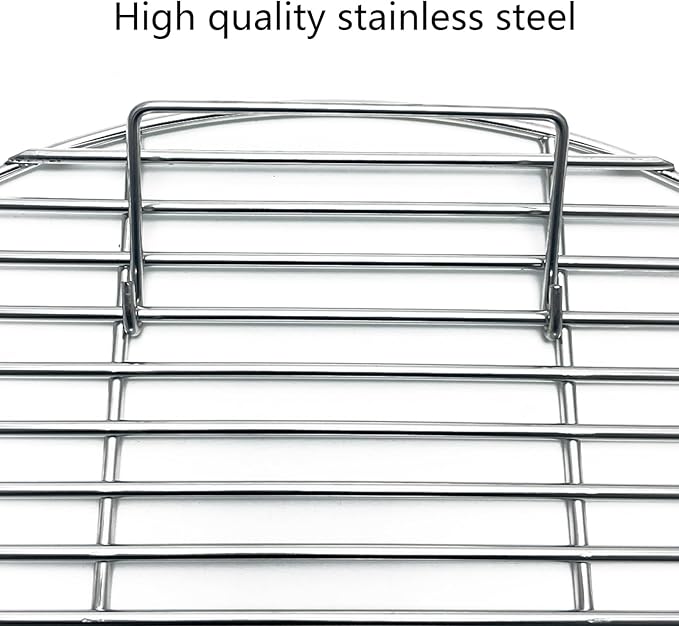 24" Round Grates for BGE, Big Green Egg XL, Weber Summit E6 S6 Kamado Joe Pro Joe Big Joe I, II III Smokers 24" Charcoal Grill and Firering, Outdoor BBQ, Fire Pit Camping, Picnics Cooking Grid