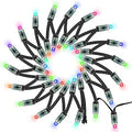 BTF-LIGHTING WS2811 Diffused Digital RGB LED Pixel String Light 12mm Individually Addressable Round LED Module 50pcs/String IP68 Waterproof DC12V