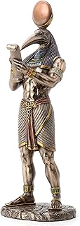 Veronese Design Thoth - Egyptian God of Knowledge Figurine - Hand-Painted Resin Statue, Ancient Egypt Deity Collectible, Bronze Finish