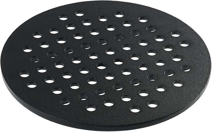 KJ-MFG23 Cast Iron Fire Grate Replacement Parts for Kamado Joe 18 Inch Classic Series I II III 9.75in Charcoal Grate Plate KJ23RH KJ23RHC KJ15040921 KJ23RHCI-A Ceramic Grill Accessories