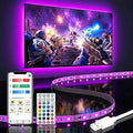 Bason TV LED Backlight for 55-65 inch TV, Bluetooth APP & Remote Control Strip Lights, Immersive Music Sync RGB USB Bias Lighting, Ambient TV Backlighting for Gaming, Movie & Home Theater Setup
