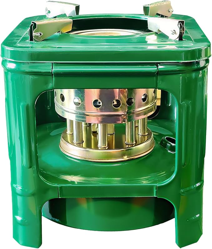 Camping Picnic Burner Furnace, Efficient Portable Camping Stove, Backpacking Oil Stoves Cooker Cookware, Handy Outdoor Portable Kerosene Stove (Square)