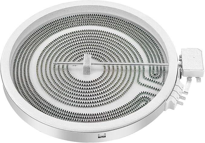 Upgraded WB30X24111 WB30T10133 Range 9" Dual Radiant Surface Element Compatible with G-E Hot-Point Electric Range 9 inch Dual Surface Burner Element, Replace 2512343818-1 Year Warranty by Fetechmate