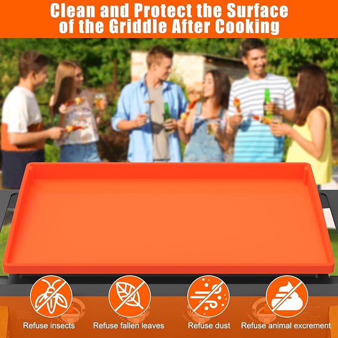 Silicone Griddle Mat Cover for Blackstone - 36 Inch True All-Encompassing Coverage Heavy Duty Food Grade Grill Buddy Mat, All Season Cooking Surface Protective Cover
