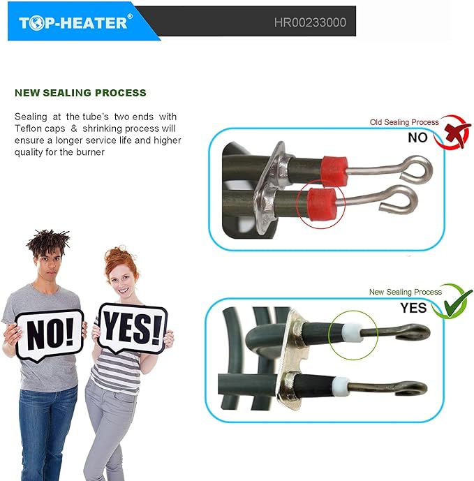 MP15YA(233750) Electric Range Burner Element Unit Set By TOP-HEATER,Fit MP22YA Electric Stove Burners For Whirlpool Norge Hardwick Kenmore Maytag,6 Inch,1Pack