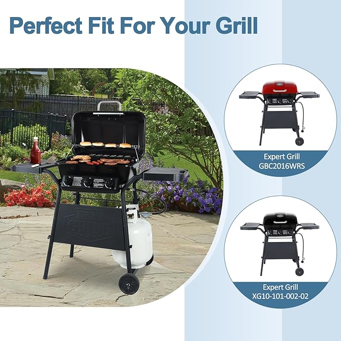 Adviace Grill Parts for Expert Grill XG10-101-002-02 3 Burner Gas Grill, Cooking Grid Grate for 3 Burner Walmart Expert Grill Model XG10-101-002-02 GBC2016WRS