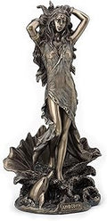 Veronese Design 11.5 Inch Aphrodite Rising from The Sea Greek Roman Goddess Antique Bronze Finish Statue