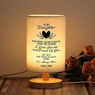 WSYEAR Birthday Gifts for Daughter from Dad,to My Daughter Gifts from Dad- Table Lamp Best Father Daughter Valentines Day Mothers Day Graduation Gifts for Grown Daughter