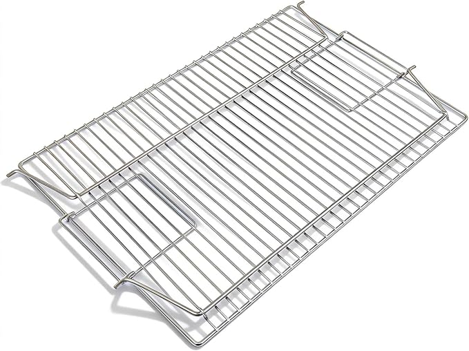 Charmline Stainless Steel Grill Grate Replacement, Lift-Up BBQ Cooking Grid with Handles, Suitable for Charmline Portable Charcoal Grill, Ideal for Meat, Steak & Outdoor Camping (20x14in)