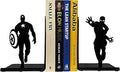 Superhero Bookends | Decorative Bookends for Shelves | Non-Skid Book Holders for Shelves, Table | Unique Home/Office Decor | Heavy Bookends| Metal Book Ends| 7x5.5x4 Inches Each