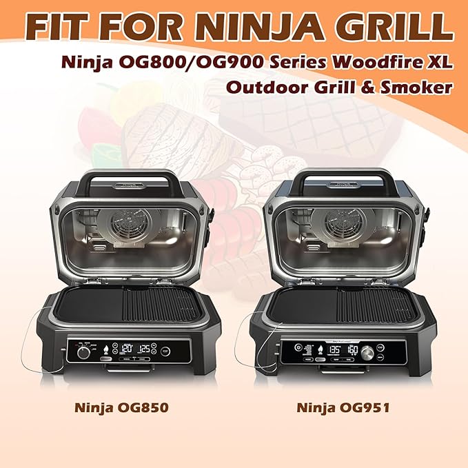 Foil Drip Pans for Ninja OG951/OG850 Woodfire Outdoor Grill Pro XL, Grease Tray Liners Compatible with Ninja OG800 and OG900 Series Woodfire Outdoor Smoker & Grill Accessories, 20 Pack