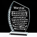 Movdyka Cancer Survivor Gifts for Women - Warrior She is You - Crystal Laser Engraved Plaque Decor, Cancer Fighter Patients Sympathy Inspirational Gift for Woman Mom Friends Birthday Christmas