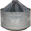 Rae Dunn Rotating Decorative Organizer – Galvanized Steel Desktop Stationary Spinner Holder - 6 Compartment Round Pen and Pencil Cup - Office, Home and Art Supplies - Rae Dunn by Designstyles