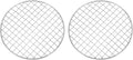 uxcell 2 Pcs Round Cooking Rack, Dia 7.9 Inch Stainless Steel Grill Grate Cross Wire Barbecue Grill for Cooking Baking Air Fryer Racks, Silver