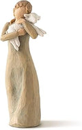 Willow Tree Peace on Earth, an Embrace of Peace, Figure Holds Lamb as Expression of Peaceful Blessings for Christmas Nativity, Daily Inspiration for Peace and Hope, Sculpted Hand-Painted Figure