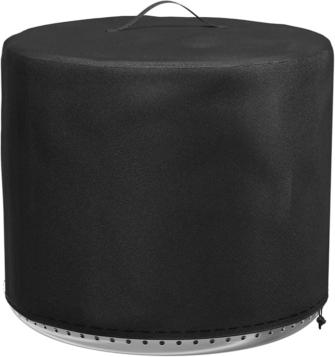 Fire Pit Cover for Solo Stove Bonfire 2.0, 19.5 Inch Fire Pit Round Cover for Solo Stove Bonfire, Waterproof 600D Heavy Duty Cover Accessories