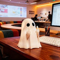 Funny Desk Decor - Attitude Ghost Figurine - Unique Home & Office Desk Figurines, Humorous Gift for Coworkers & Gamers, Novelty Sculpture for Desktop