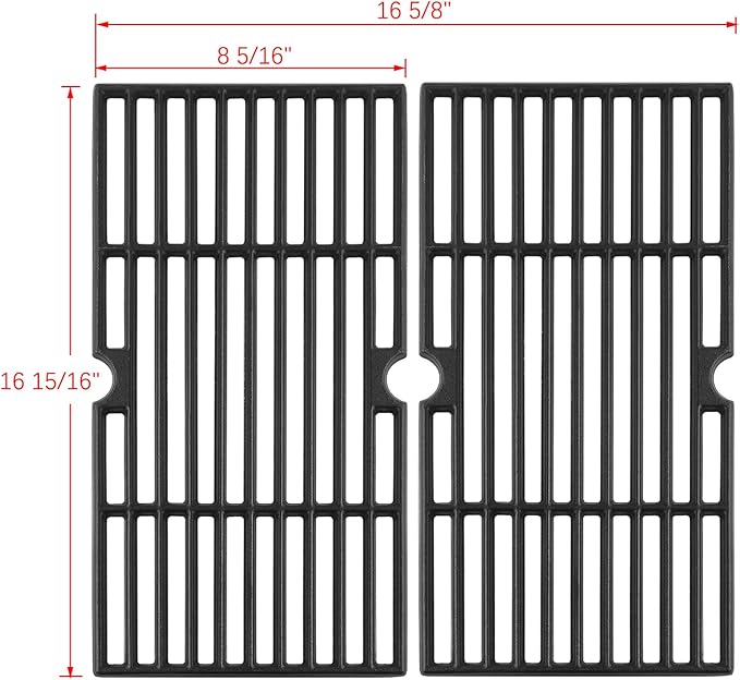 463633316 463672416 Grill Grates for Charbroil 2 Burner Grill Replacement Parts G460-0500-W1 463645015 463642116 463622515 463672016 Charbroil Performance Thermos Grill Parts 461633514 Cooking Grates