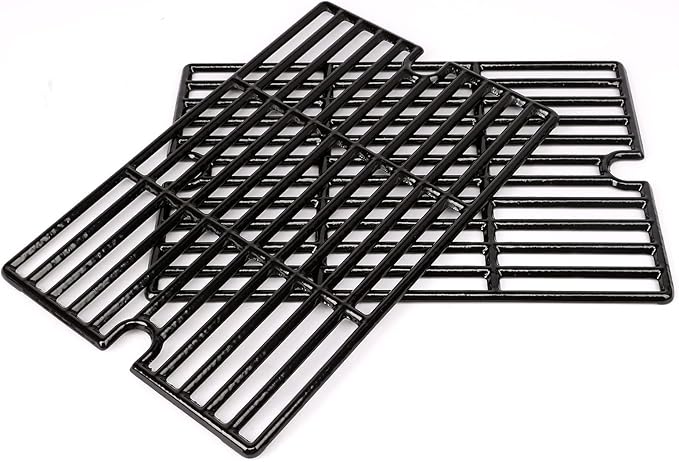 Hisencn 16.5" Cast Iron Cooking Grate Replacement for Smoke Hollow PS9900 7000CGS, Charbroil 463722315 463722313 463722416, Kenmore 141.152270 141.155400, Kingsford 24 inch Expert Grill 24 inch