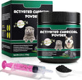 Activated Charcoal for Dogs & Cats – 120g Powder for Digestive Health & Normal Stool – Single Ingredient, Non-GMO, Gluten-Free Pet Supplement