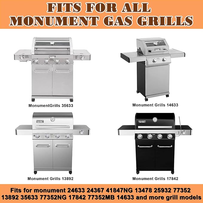 Grill Grease Tray Replacement Parts for Monument 35633 13892 14633 13478 25932 24367 77352NG 24633 77352 77352MB 41847NG 17842 Gas Grill Parts, Drip Grease Pan for All Monument Gas Grills