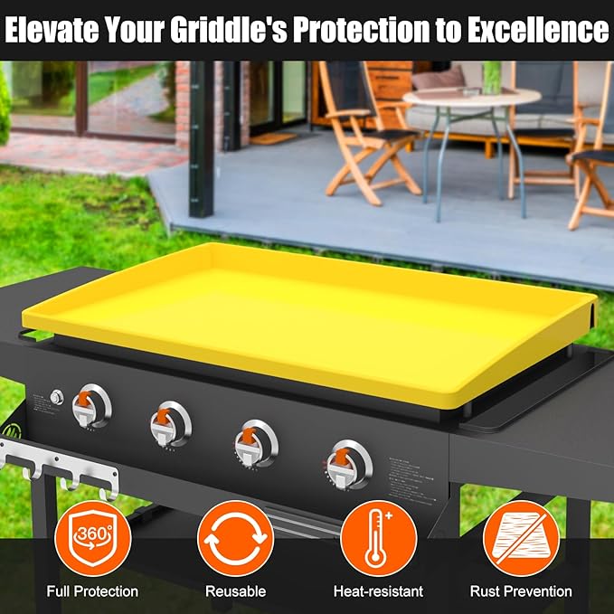 Silicone Griddle Mat Cover for Blackstone - 36 Inch True All-Encompassing Coverage Heavy Duty Food Grade Grill Buddy Mat, All Season Cooking Surface Protective Cover