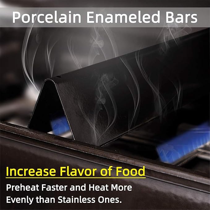 Hongso 21.5" Flavorizer Bars for Weber Genesis Silver A, Spirit 200 Series E200 S200 E210 S210, Spirit 500 Gas Grills with Side Mounted Control Panel, Replacement Parts for 7534 7535 65902 8127, 5-PC