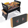 Nomad Portable Charcoal Grill – Ultra-Slim Folding BBQ for Outdoor Cooking, Camping & Travel | 304 Stainless Steel, Heat-Resistant Wood Handles, 3-sec Setup, Ready to serve 3-4 people