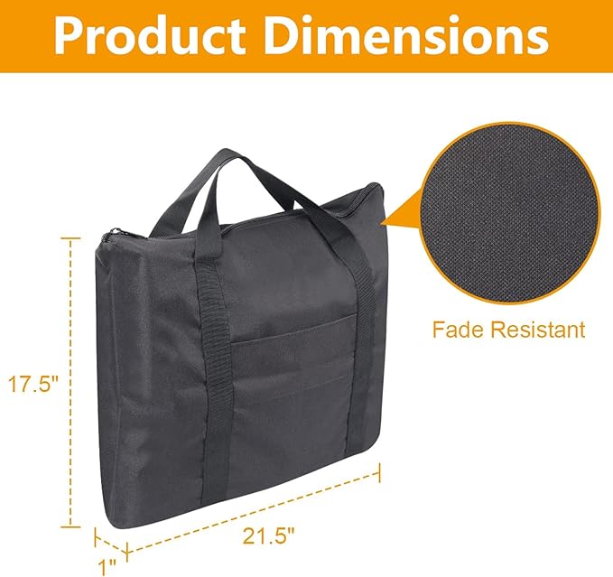 Griddle Carry Bag for Camp Chef SG30-14x16, SG14, FG20, MSG20, CGG16 Models, Compatible with Camp Chef Single Burner Griddle, Heavy Duty 600D Waterproof Dustproof Carry Bag - 21.5'' x 17.5''