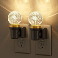 JandCase Night Lights Plug into Wall, 2 Pack Dimmable Night Light Pulg in, Globular Automatic Night Lights with Auto Light Sensor, Adjustable Brightness 3000K LED Night Light, for Bedroom Hallway