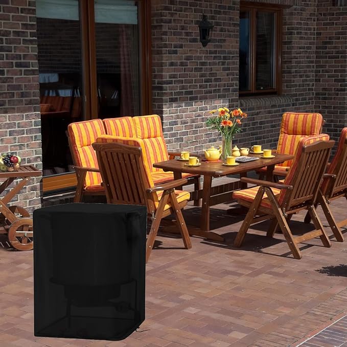 Outdoor Deep Fryer Cover Fit for Nexgrill 18 Qt. Aluminum Fish Fryer / for OuterMust Deep Fryer Pot, Waterproof Propane Fryer Cover for Outdoor Cooking -(17x14x25 inch)