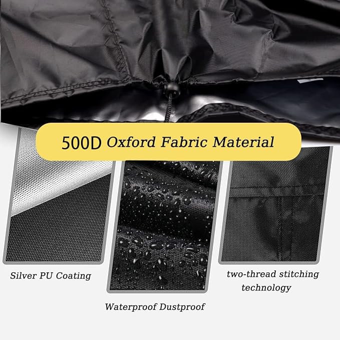 Pomer Tabletop Fire pit Covers For GRISUN Tabletop Fire Pit-36 Inch Propane Fire Pit Table cover,Rectangle Firepit Cover 36"Lx 8"Wx10"H