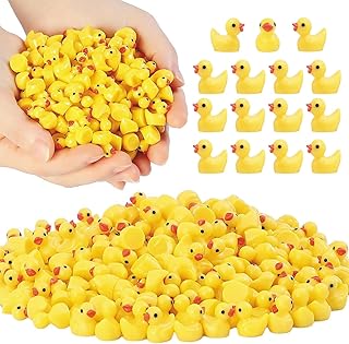 YsesoAi 100Pcs Mini Resin Ducks, Tiny Ducks Figurines Bulk for Miniature Dollhouse Decor Accessories Garden Aquarium Potted DIY Ornament Party Toys