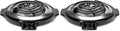 Elite Gourmet ESB-300X Single Countertop Coiled Burner, 1000 Watts Electric Hot Plate, Temperature Controls, Power Indicator Lights, Easy to Clean, Black (Pack of 2)