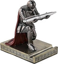 Windbreaker Soldier Knight Pen Holder Personalized Desk Accessory, Mobile Phone & Gaming Controller Holder, Device Stand Gift for Medieval Enthusiasts (Iron)