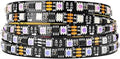 BTF-LIGHTING WS2811 IC RGB Addressable LED Strip Ultra Bright 5050 SMD RGB 60LED/m 20Pixels/m Multi-Colored Pixels Light Total 300LED 100Pixels 16.4FT 5m DC12V(No Adapter or Controller)