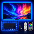 MORIACC LED Lights for TV, 16.4ft TV LED Backlight for 45-75 Inch TVs, Strip Lights with Music Sync, Bluetooth APP and Remote Control, USB Powered for Bedroom Gaming Home Decor