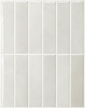 SMART TILES Peel and Stick Backsplash - 5 Sheets of 11.43" x 9" - 3D Adhesive Peel and Stick Tile Backsplash for Kitchen, Bathroom, Wall Tile