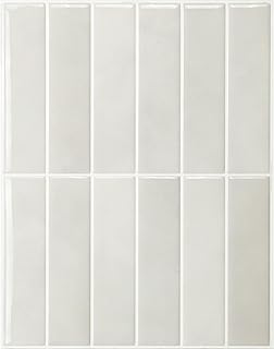 SMART TILES Peel and Stick Backsplash - 5 Sheets of 11.43" x 9" - 3D Adhesive Peel and Stick Tile Backsplash for Kitchen, Bathroom, Wall Tile