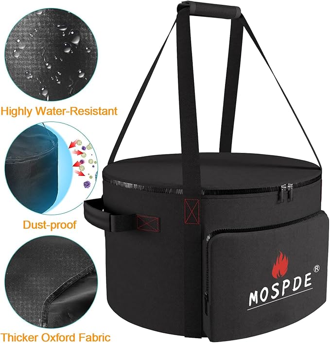Carry Bag Fits for EAST OAK Fire Pit Smokeless 21'' Firepits, Carrying Bag for Portable Outdoor Bonfire Fire Pit Water-Resistant 21 Inch, Fit for 21'' Fireplaces for Outside