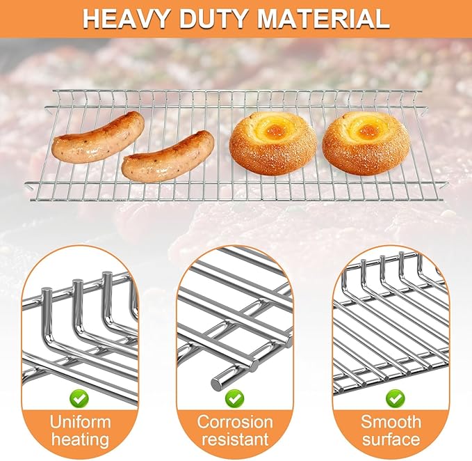 Grill Warming Rack for Home Depot Nexgrill 720-0830H Replacement Parts, Upper Rack for Nexgrill Replacement Parts 4 Burner Grills, Stainless Steel Warmer/Cooling Rack for Nexgrill Accessories