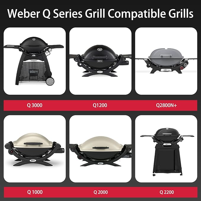 Utheer Folding Front Shelf for Weber Q Series Grills, 13.8" x 9" Heavy-Duty Steel BBQ Prep Table, Supports Up to 60 lbs, Space-Saving Foldable Front Shelf for Weber Q1000 Q1200 Q2000 Q3000