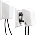 Dreambaby Dual Fit Outlet Cover Box - Baby Safety Outlet Cover for Standard & Decora Plugs - Child Proof Electrical Outlet Plugs - Essential Plug Cover for Baby Proofing - 2 Pack